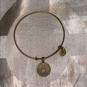 Alex and Ani A initial bracelet